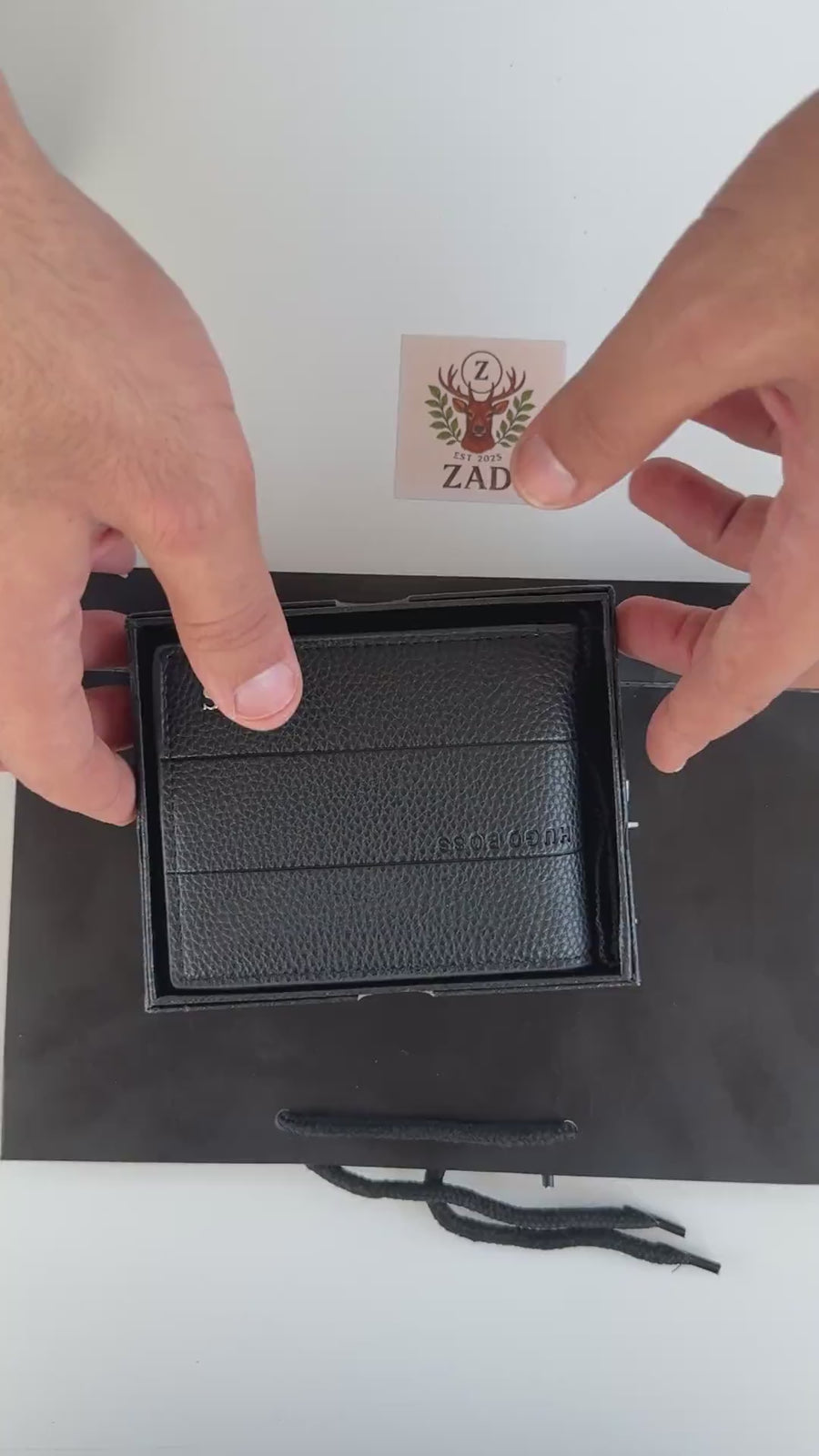 BOSS Wallet & Automatic Belt Set – Premium Gift Set with Box & Bag