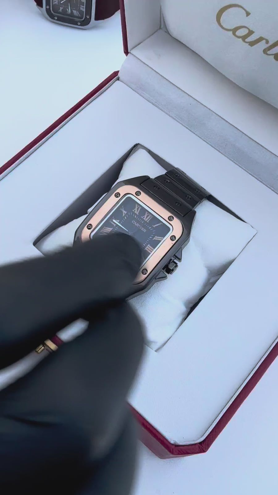 Cartier metal Watch – with Standard Gift Box Packaging