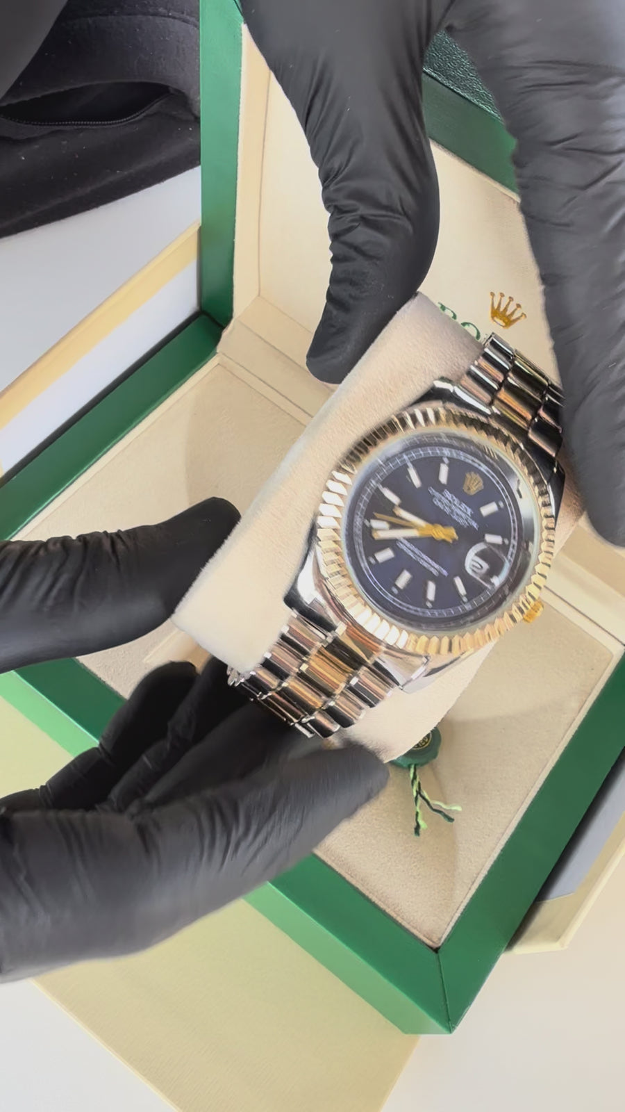 Rolex Datejust Metal Watch – Day Date Display with Standard Gift Box Packaging