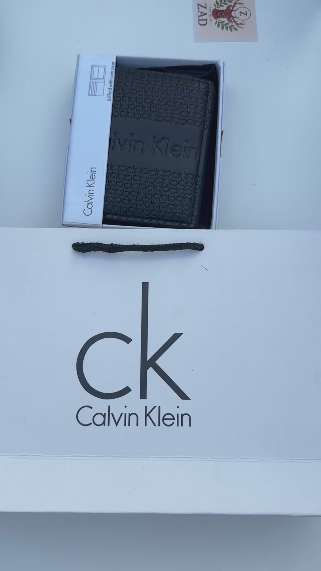 CALVIN KLEIN Wallet & Automatic Belt Set – Premium Gift Set with Box & Bag