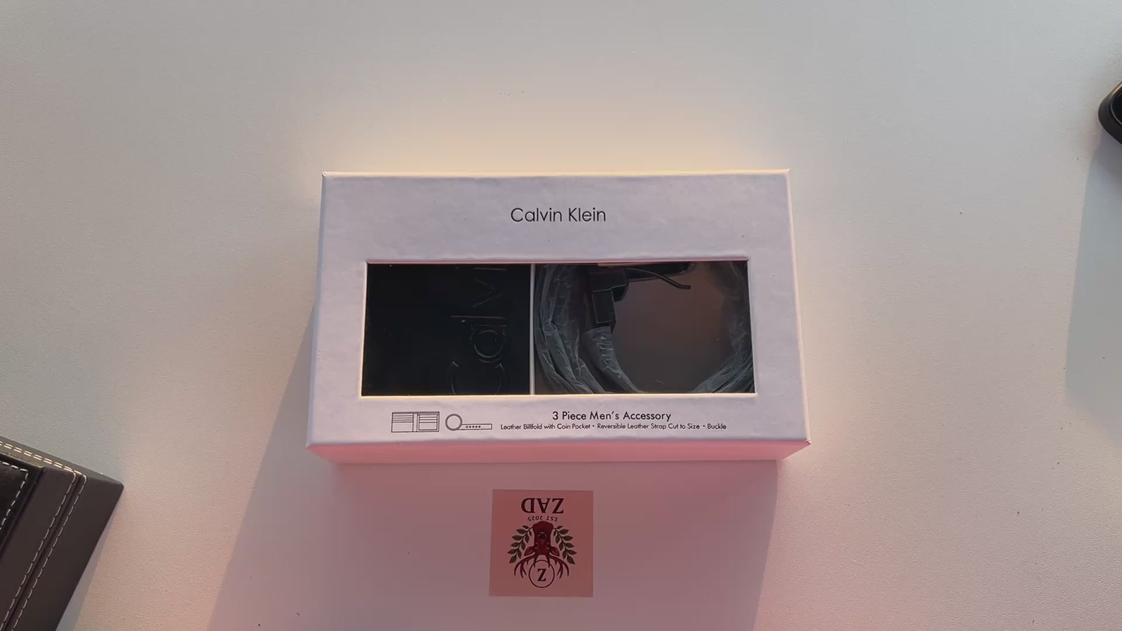 CALVIN KLEIN Wallet & Double Face Belt Set – Premium Gift Set with Box & Bag