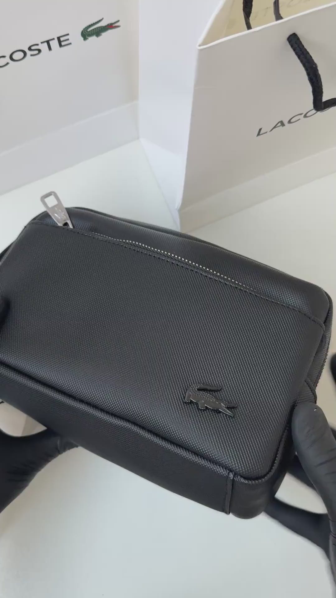 Lacoste leather Handbag – Premium Handbag with Gift Packaging