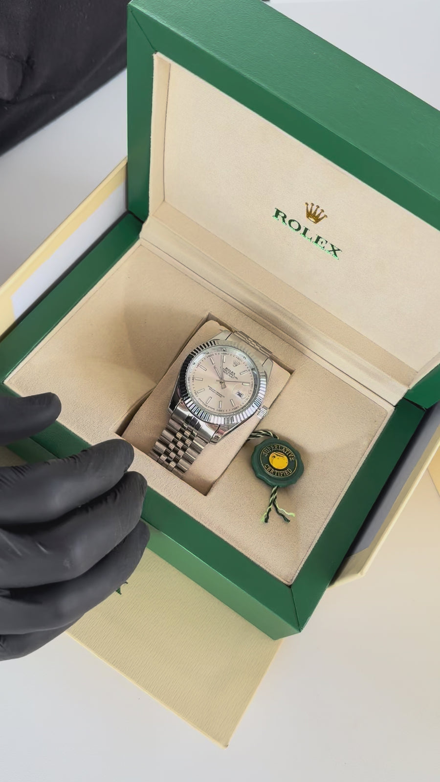 Rolex Datejust Metal Watch – Day Date Display with Standard Gift Box Packaging