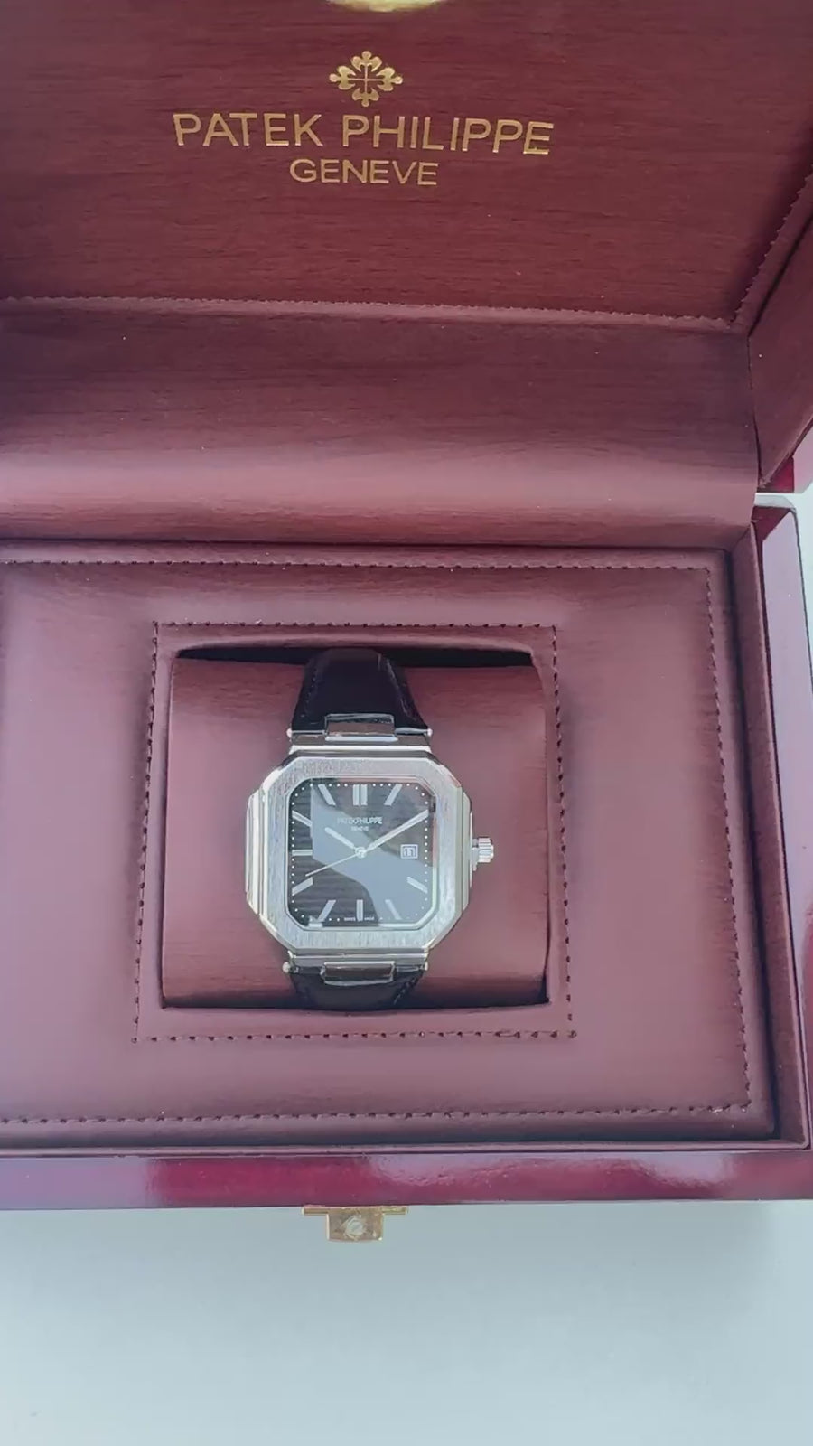 Patek Philippe leather Watch – with Standard Gift Box Packaging