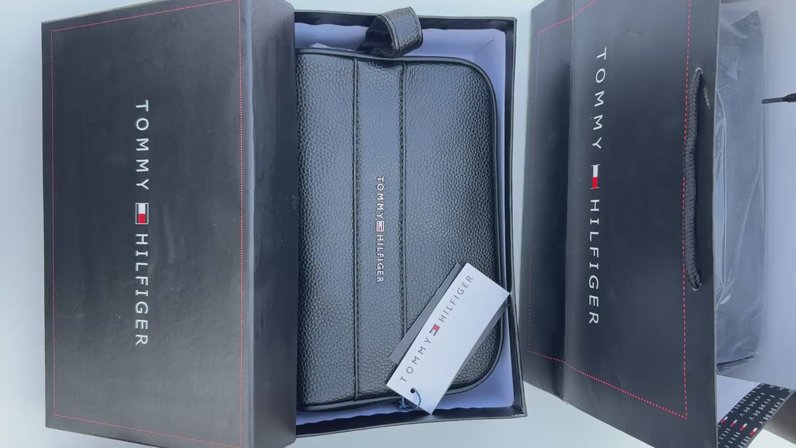 Tommy Hilfiger Leather Handbag & Bifold Wallet Bundle