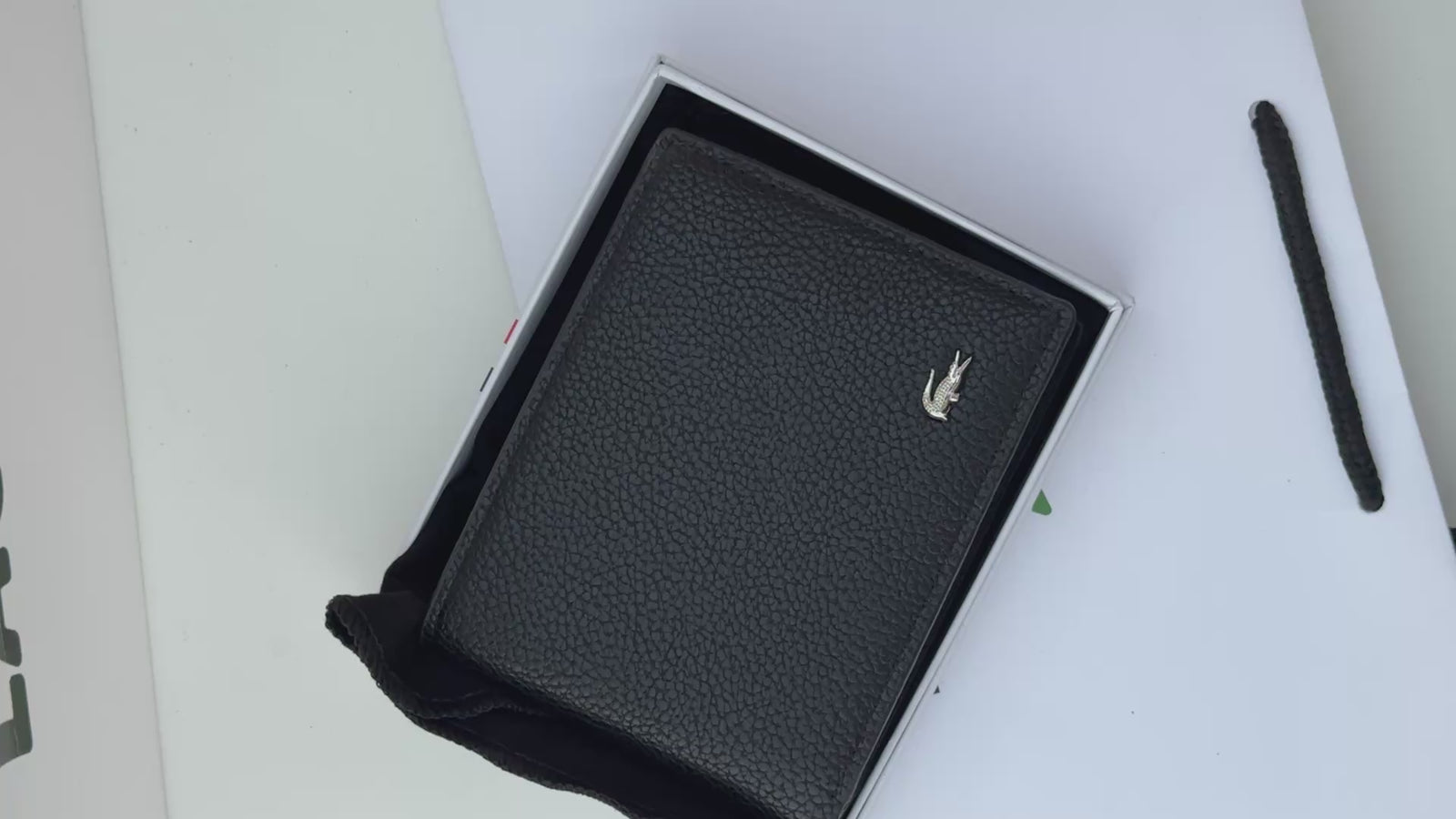 Lacoste Leather bifold Wallet – Premium Gift Packaging Included