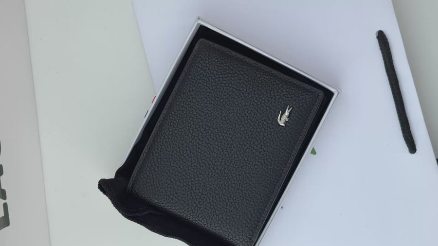 Lacoste Leather bifold Wallet – Premium Gift Packaging Included