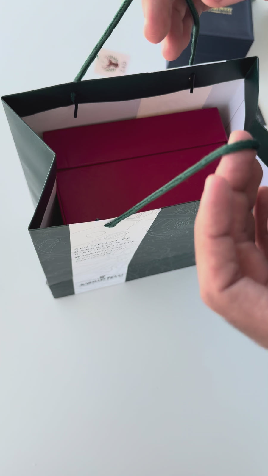 Audemars Piguet Watch Packaging Set – Premium Box with Cards, Catalogs & Shopping Bag