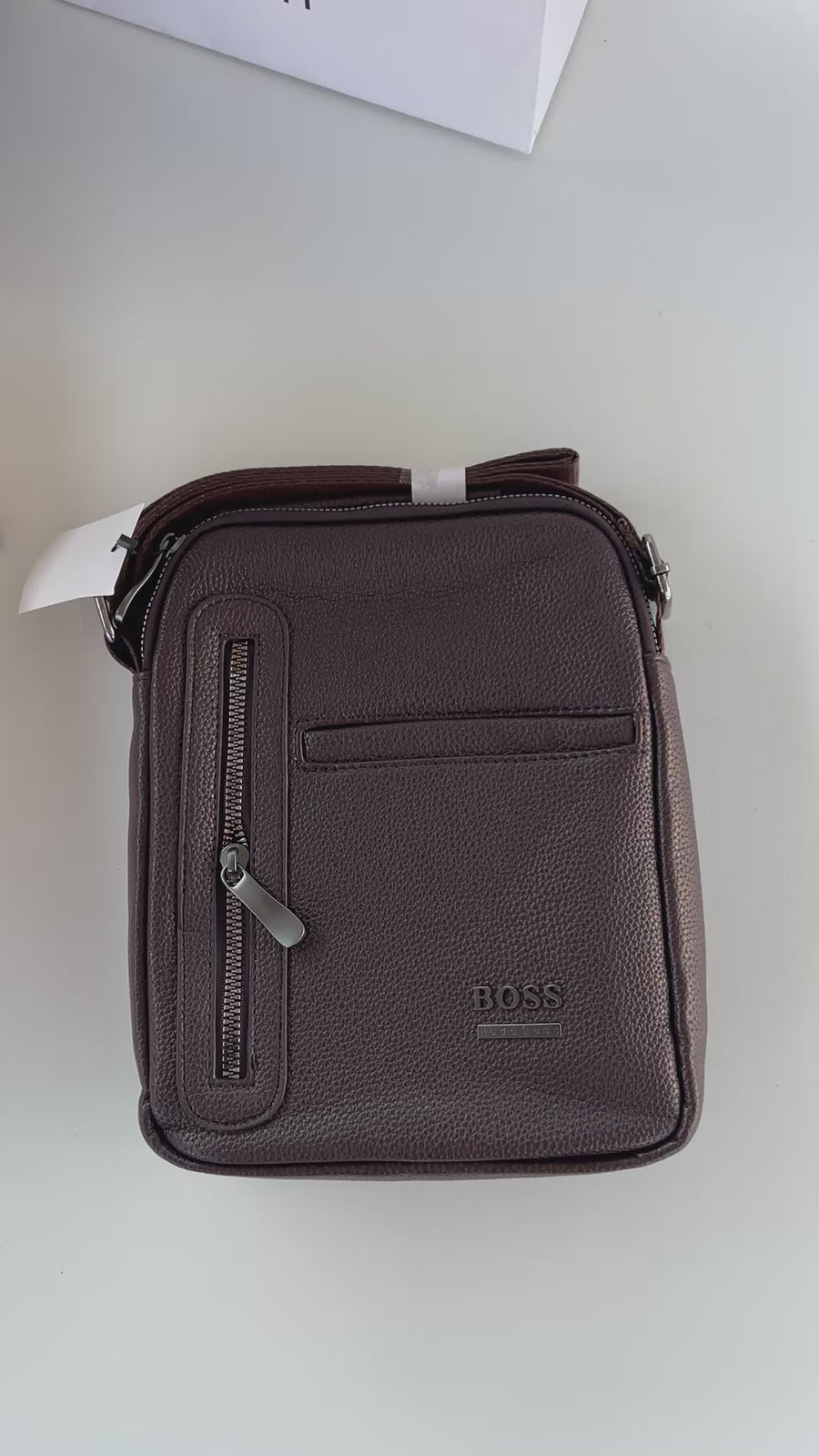 Hugo Boss Crossbody Bag – Premium Stamped Bag with Gift Packaging