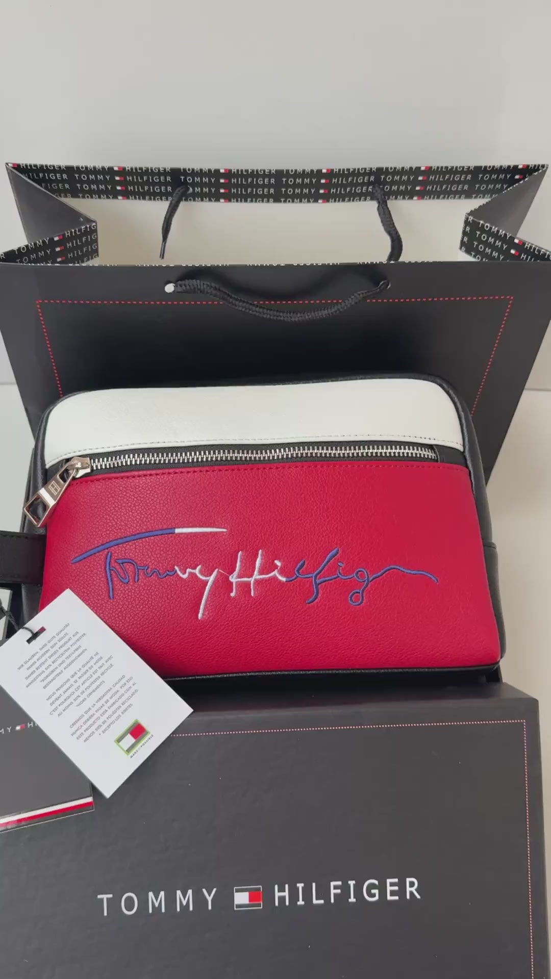 Tommy Hilfiger Leather Handbag – Premium Handbag with Gift Packaging