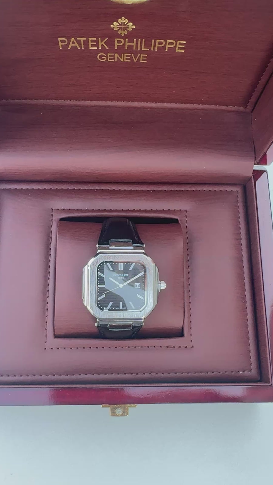 Patek Philippe leather Watch – with Standard Gift Box Packaging
