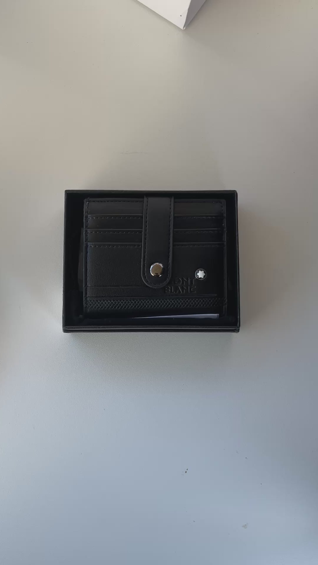Mont Blanc Leather bifold Wallet – Premium Gift Packaging Included