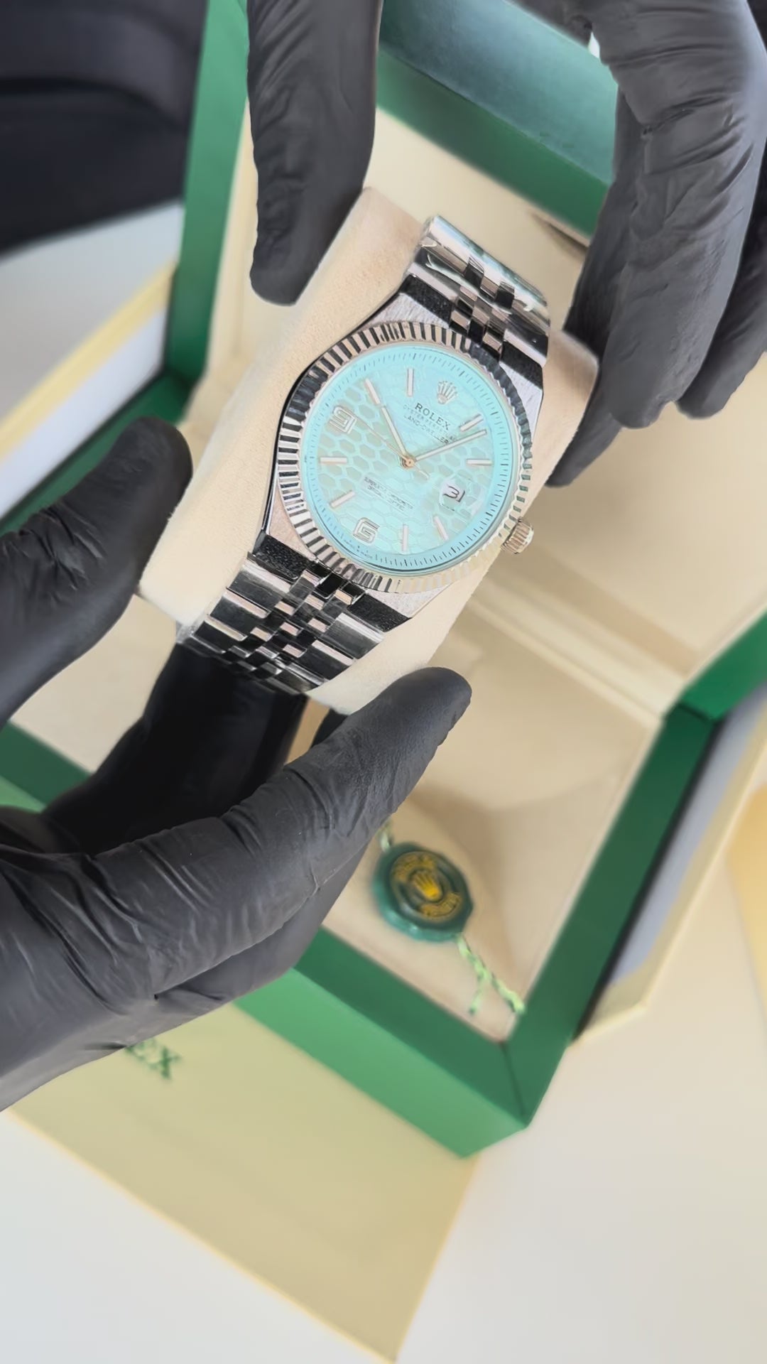 Rolex land-dweller Metal Watch – Day Date Display with Standard Gift Box Packaging