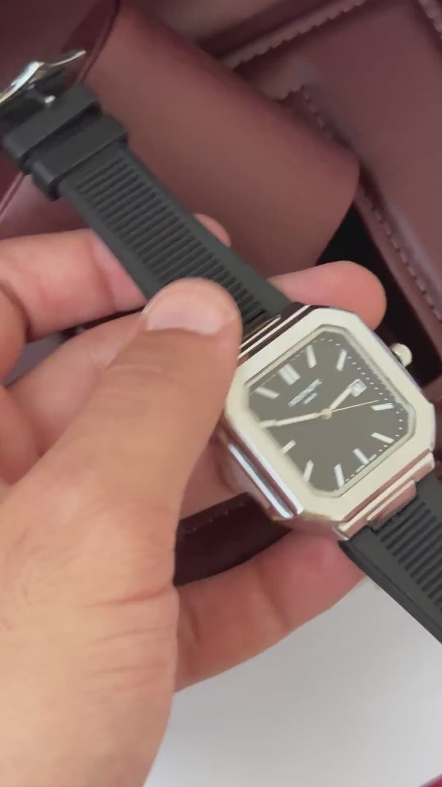 Patek Philippe rubber Watch – with Standard Gift Box Packaging (Original box NOT included)