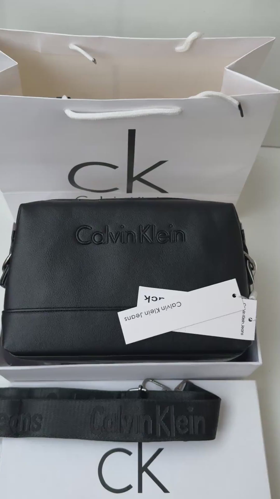 Calvin Klein Leather Handbag – Premium Handbag with Gift Packaging