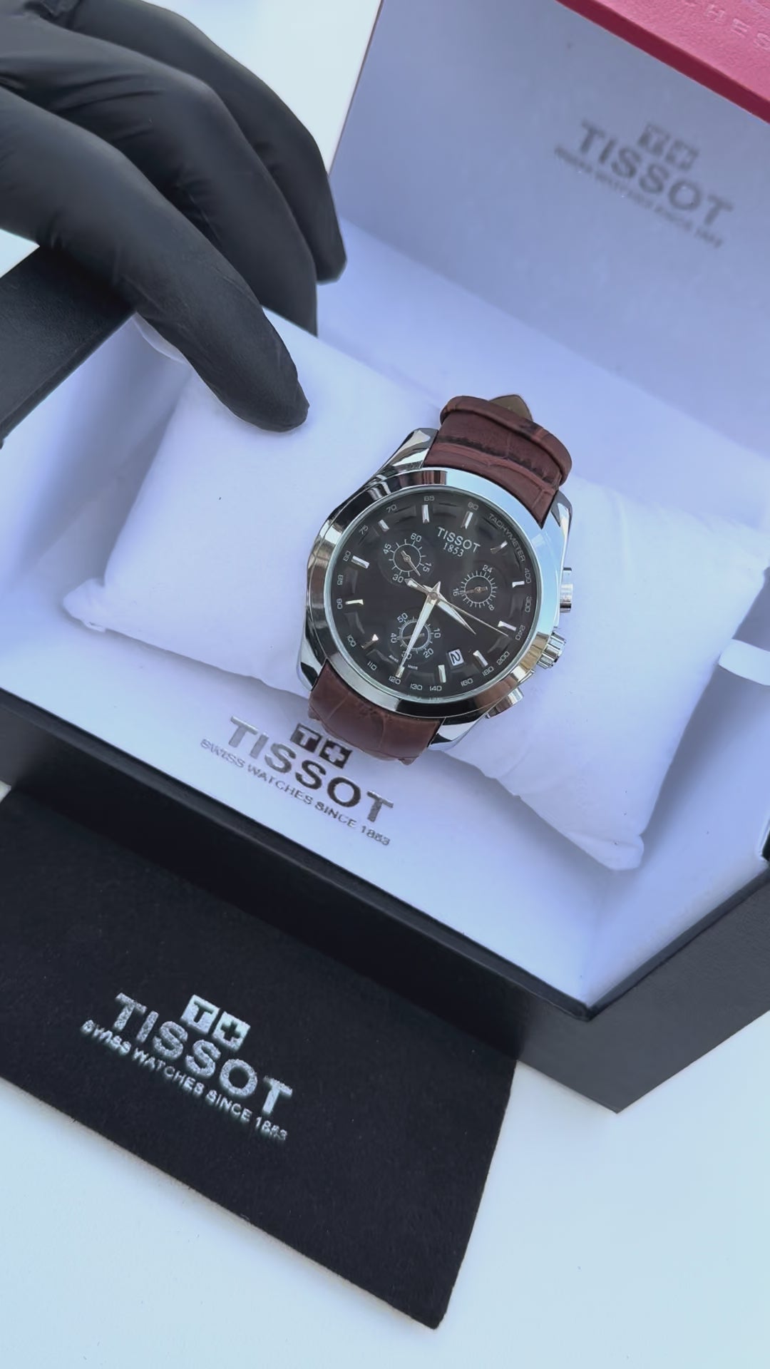 Tissot leather Watch – with Standard Gift Box Packaging