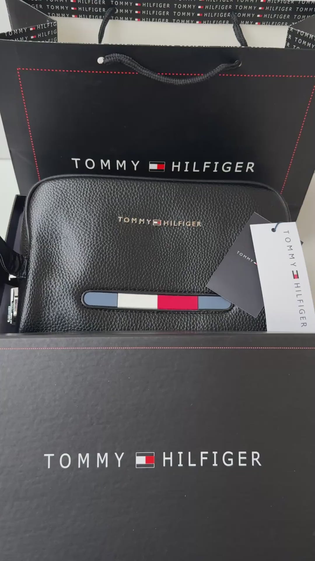 Tommy Hilfiger Leather Handbag – Premium Handbag with Gift Packaging