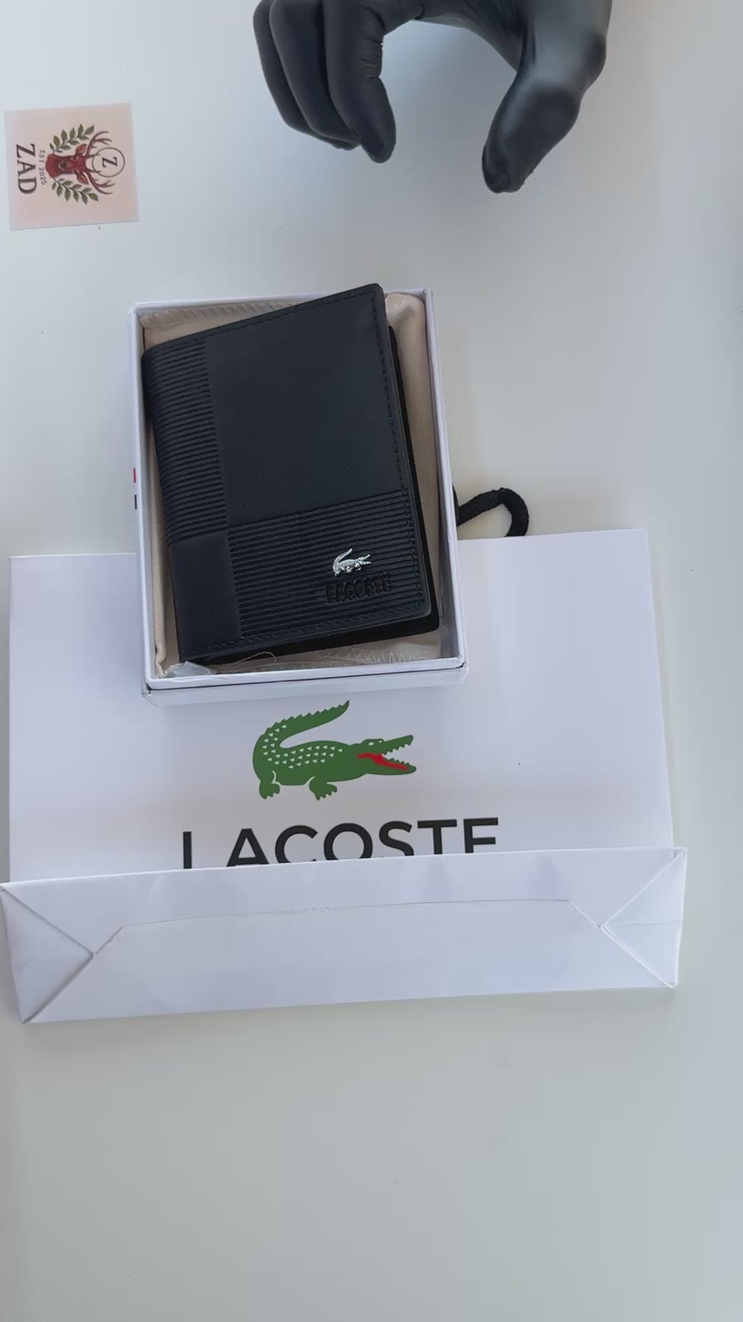 Lacoste Leather bifold Wallet – Premium Gift Packaging Included