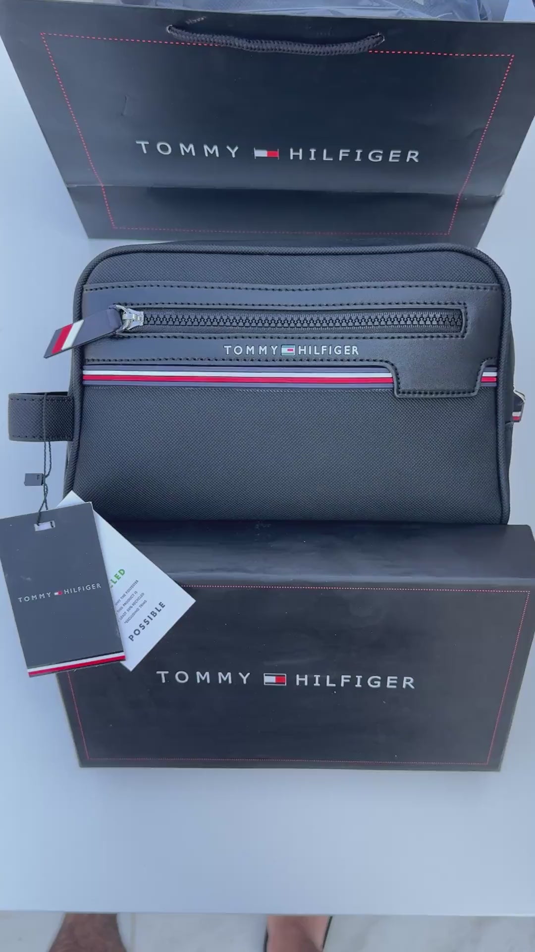 Tommy Hilfiger Leather Handbag – Premium Handbag with Gift Packaging