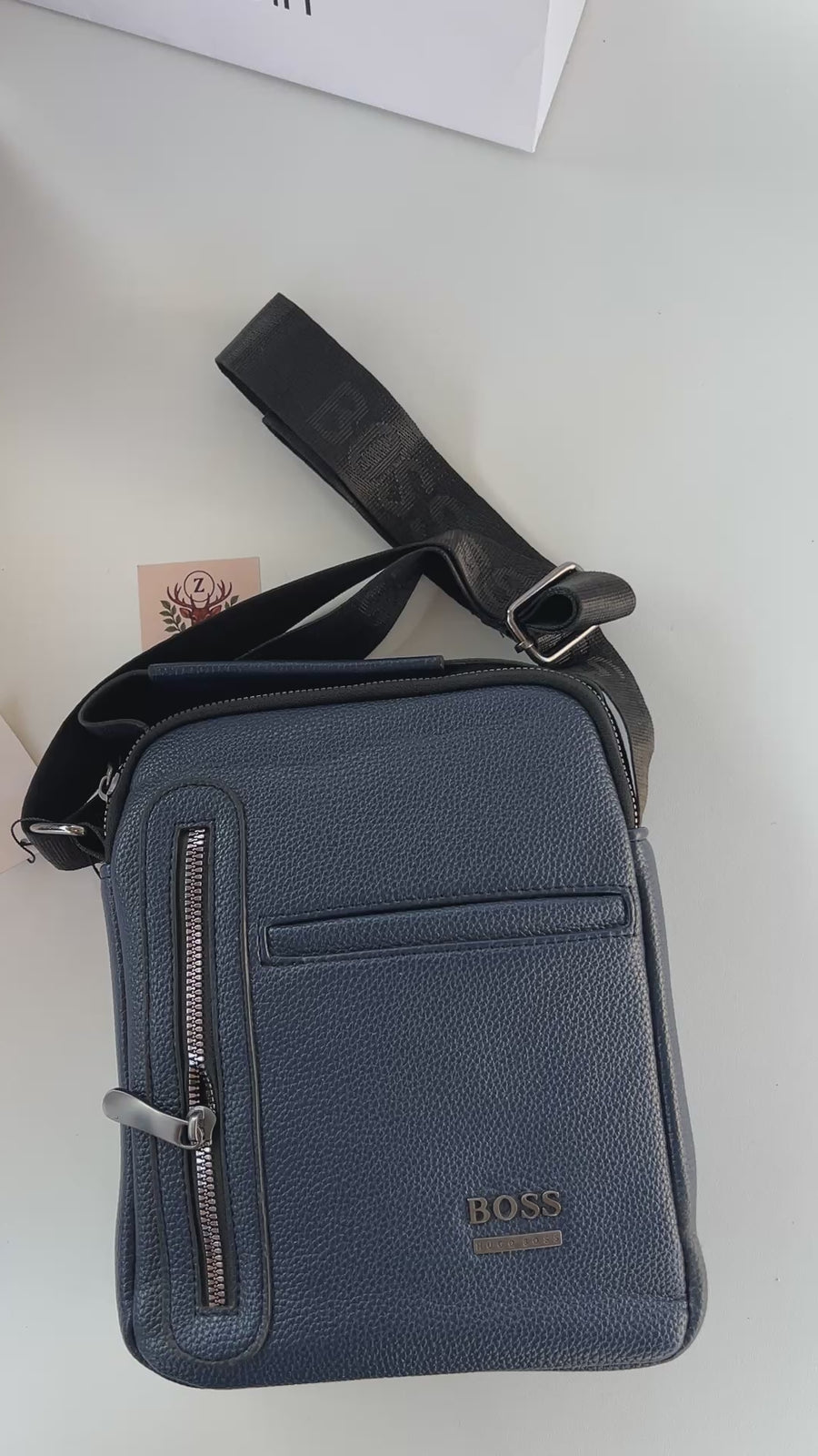 Hugo Boss Crossbody Bag – Premium Stamped Bag with Gift Packaging