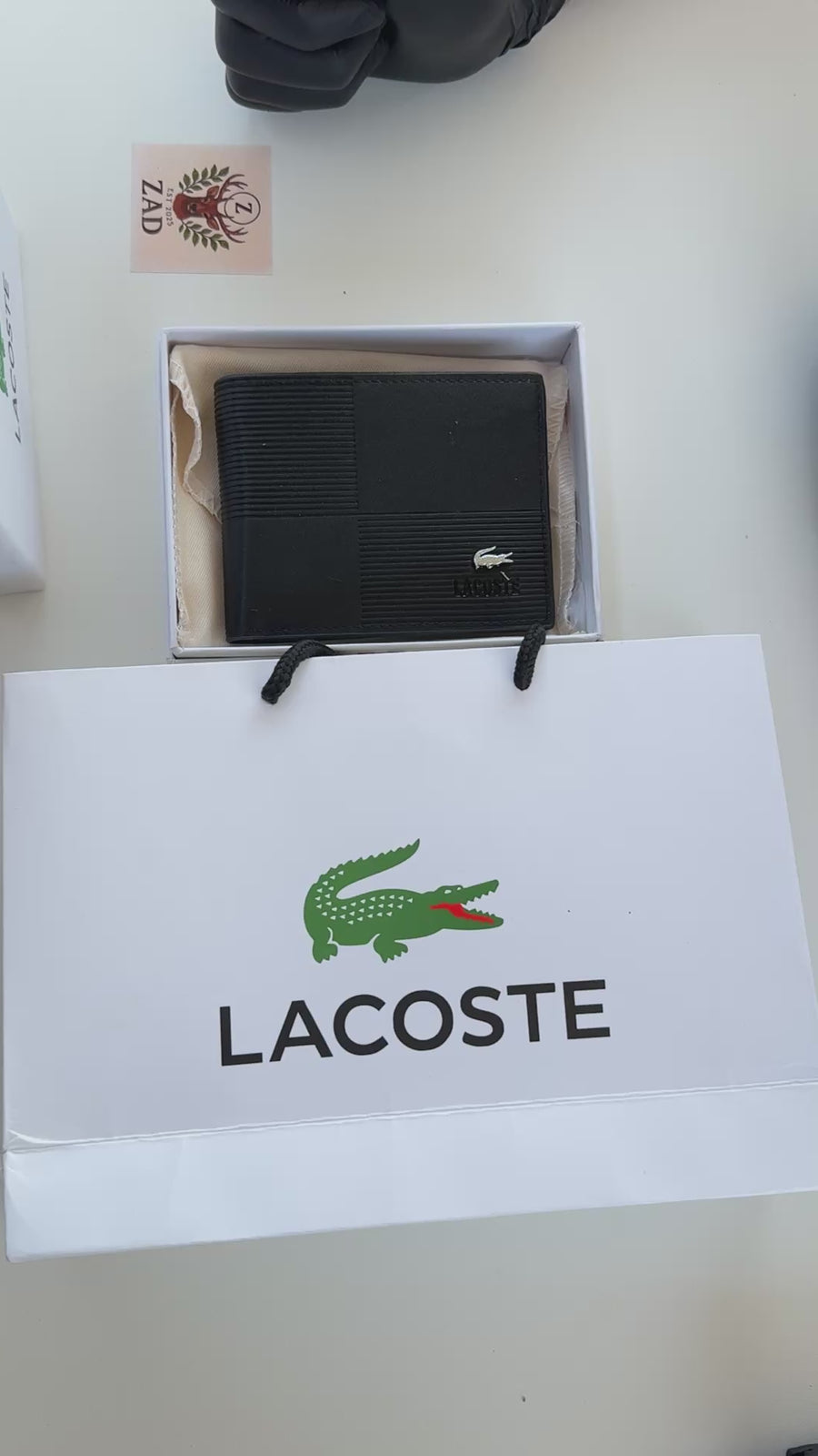 Lacoste Leather bifold Wallet – Premium Gift Packaging Included