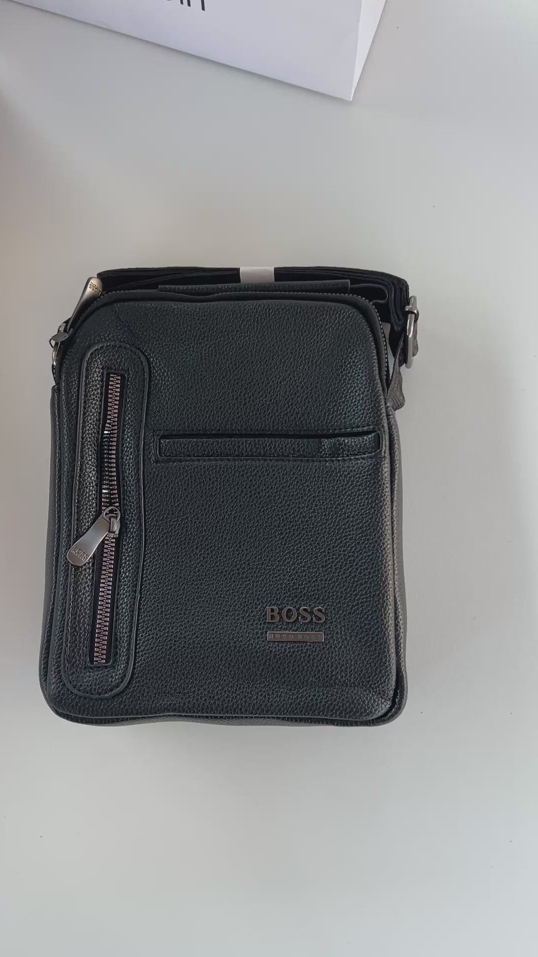 Hugo Boss Crossbody Bag – Premium Stamped Bag with Gift Packaging
